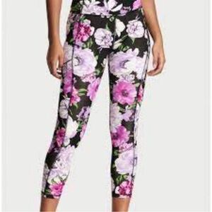Victoria's Secret Pink and Purple Floral Leggings